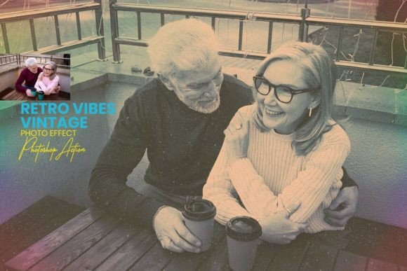Download Retro Vibes Vintage Photo Effect - Retro Collection